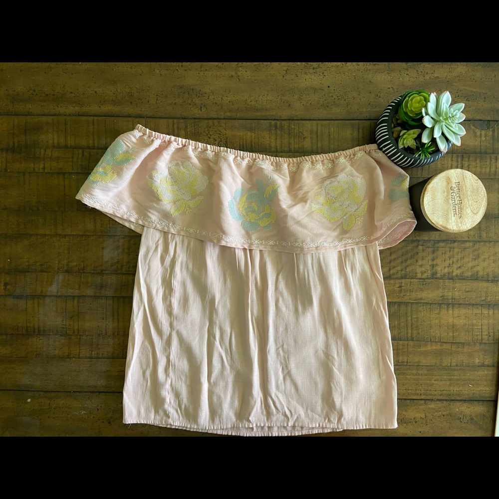mi ami size L off the shoulder top